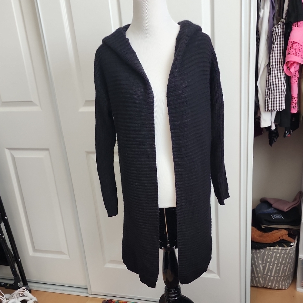 Forever 21 Black Knit Cardigan Sweater